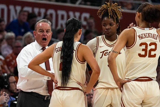 Texas head coach Vid Schaefer has his top-seeded Longhorns on the cusp of the Final Four. Texas plays North Carolina State in Sunday's Elite Eight round of the NCAA Women's Tournament.